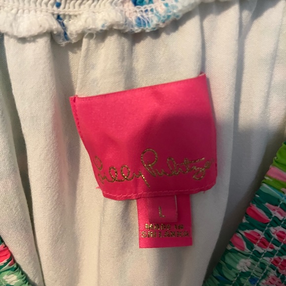 Lilly Pulitzer smocked dress (L) NWOT - Picture 5 of 7